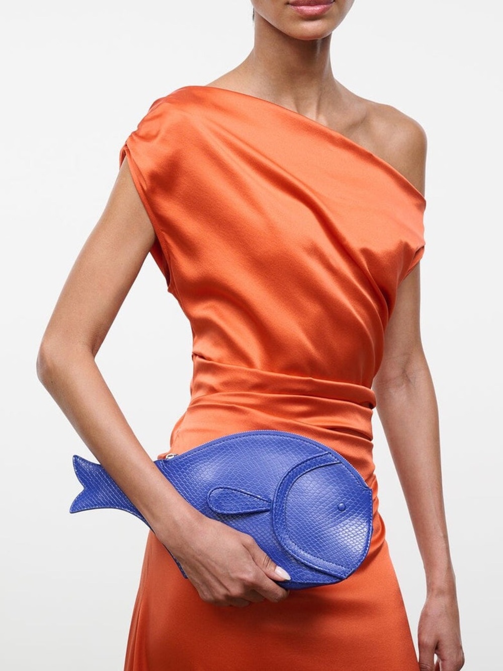 Staud PESCE CLUTCH COBALT